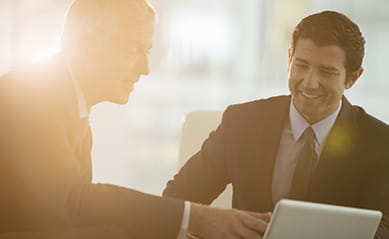 Business meeting with two men